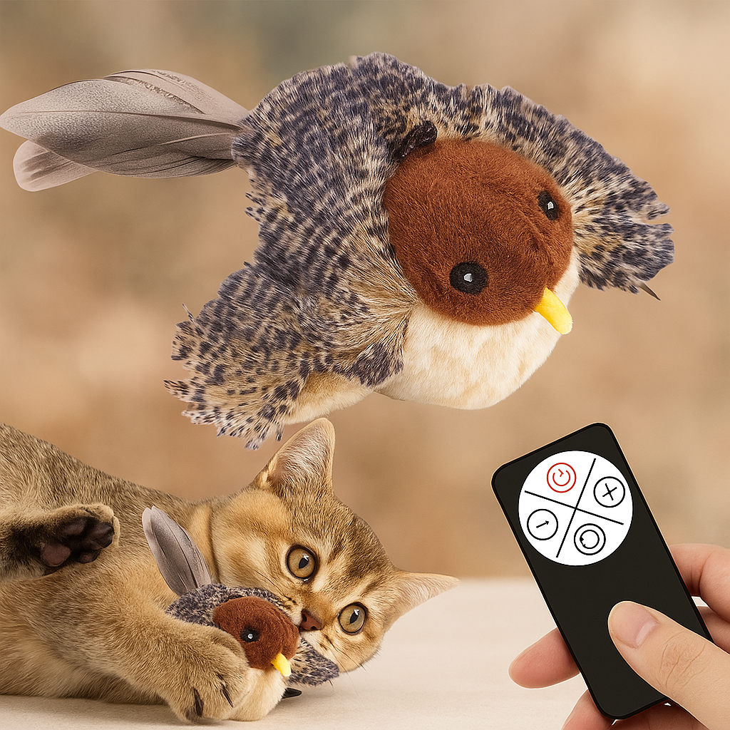 Passarinho Interativo Elétrico Bird Tazzy 2.0 Bigodinhos