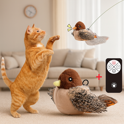 Passarinho Interativo Elétrico Bird Tazzy 2.0 Bigodinhos