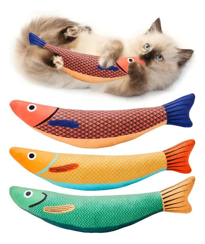 BigodinhosSniff™️ Brinquedo de Peixe - 3 unidades