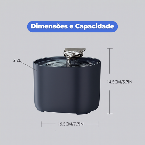 Fonte de Água Purrify com Filtragem Hospitalar - Bigodinhos